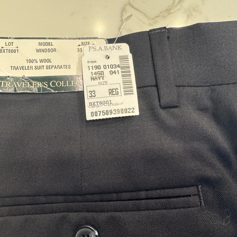 Jos. A. Bank Dark Blue Wool Men's pants